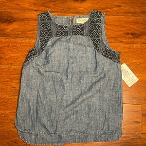 Madewell Chambray Tank. | size XS